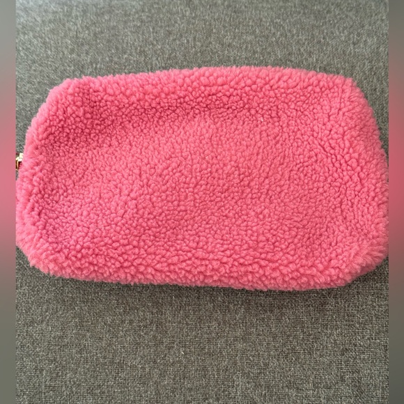 Sephora Handbags - sephora pink fuzzy makeup bag
